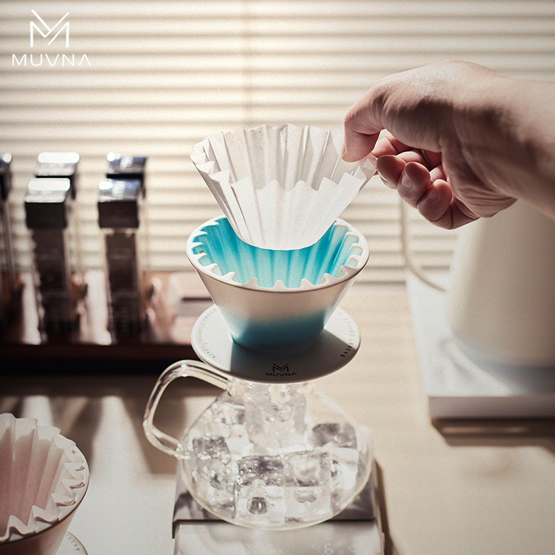 Coffee Equipment For Home - MUVNA Natürlicher Papierfilter für Pour-Over und