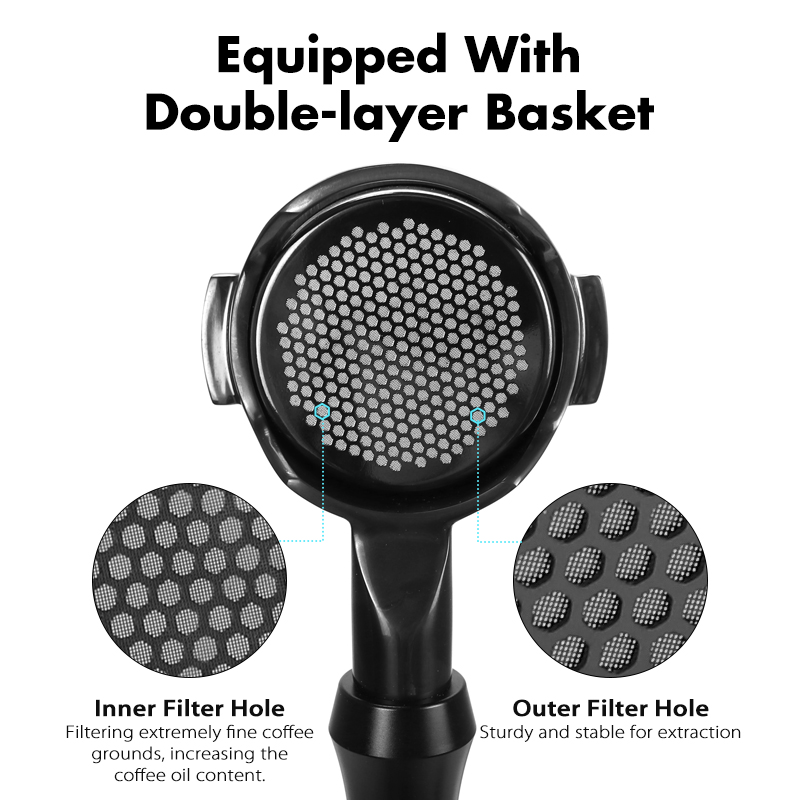 AliKisscafe 58mm Kaffee-Siebtr – Naked Portafilter Bottomless Bewertung und Preis